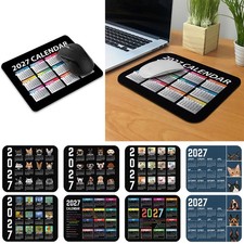 2027 Calendar Rectangle Mouse Pad Desk Mat Computer Keyboard Pad Non Slip Office picture