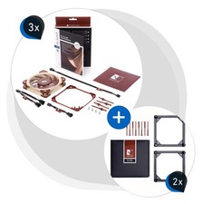 Noctua Bundle: 3X NF-A12x25 PWM + 2X NA-SFMA1, Set for 420mm Water Cooling... picture