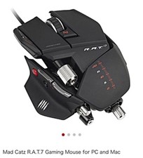 Mad Catz Gaming Mouse R.A.T7 Wired Black Used Tested picture