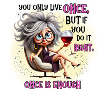 Live Once, Mouse Pad, Sublimated, Can Personalize, Made to Order (mp254) picture