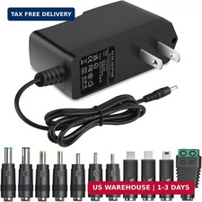 5V 1A AC Adapter DC5V Power Supply Cord with 11 Plug Tips AC to DC 5Volt 1A 500m picture