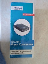 TRENDnet TFC-1000MSC 1000Base-T to 1000Base-SX SC-type Gigabit Fiber Converter picture