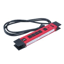 5 Outlet Heavy Duty Magnetic Power Strip, with Metal Housing and 2 USB Ports picture