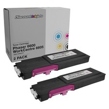 2 MAGENTA Toner for Xerox Phaser 6600n High Capacity Cartridge WorkCentre 6605dn picture