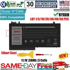 ✅LOT 1-50 RYXXH Battery For Dell Latitude E5250 E5450 E5550 3150 3160 P25S 38Wh picture