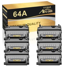 6PK High Yield Black CC364A 64A Toner Cartridge for HP LaserJet P4015n P4014n picture