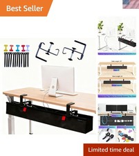 Sturdy 48-Inch Cord Organizer - Clamp-On Under Desk Cable Management Solution picture