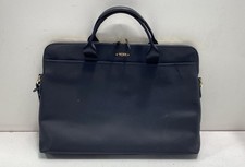 TUMI Black Nylon Slim Laptop Bag Briefcase Gold Hardware picture