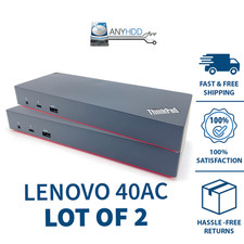Lenovo ThinkPad Thunderbolt 3 Dock 40AC DBB9003L1 Docking Station LOT OF 2 picture