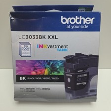 NEW GENUINE - BROTHER LC3033BK XXL BLACK INK - Sealed Bag 2027 picture