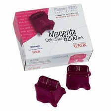 2Pk Genuine Xerox Phaser 8200 printer ColorStix Magenta Ink 016-2042-00 picture