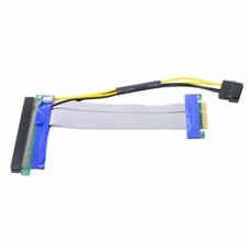 Cablecy Express PCI-E 4x to 16x Flex Cable Extender Converter Riser Card Adapter picture