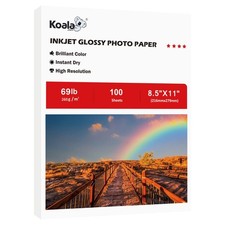 Koala Heavyweight Thick Glossy Photo Paper Single Sided 8.5x11 Inches 69LB 26... picture
