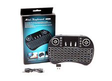 *100x UNITS* i8 2.4GHz Mini Wireless Keyboard Touchpad QWERTY Mouse USB CASE LOT picture