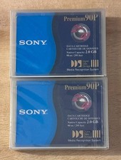 Sony Premium 90P DC90P Data Cartridge 2 GB New Sealed - Lot of 2 picture