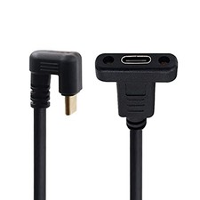 NFHK 180 Degree U Shape Back Angled USB-C USB 30cm, Black  picture