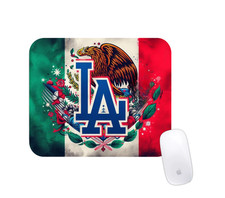 LA Dodgers Mexican Flag Baseball Theme Mouse Pad Sports Desk Office Mat Fan Gift picture