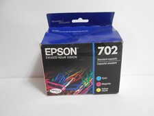 EPSON 702 Ultra Ink Standard Capacity Color Cartridge Combo Expired 11/2022 picture