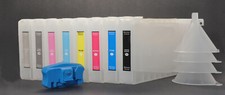 8X300 Refillable UltraChrom K3 Pigment Ink Cartridge Epson Stylus Pro 4880 Reset picture