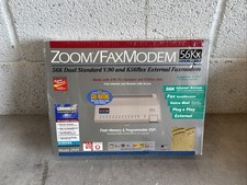 New Sealed - Zoom 56Kx Dual Mode  Standard External Fax Modem | Model 2949 picture