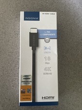 Insignia- 8' 4K Ultra HD HDMI Cable - Black NEW IN BOX picture