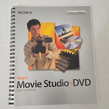 Vintage 2005 Sony Vegas Movie Studio DVD Platinum Quick Start Manual Vegas 6 picture