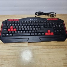 Ares E1 Spill Resistant Gaming Keyboard w/ Multimedia Keys + Num Pad Tested picture