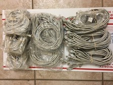 (20) NEW,  3 FOOT CAT-5 RJ-45 100-MHZ NETWORK ETHERNET PATCH CABLES, 24AWG, NOS* picture