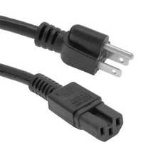 HP Procurve Power Cord 6ft 16AWG IEC C15 Network Switch 3 Prong Notched Plug picture