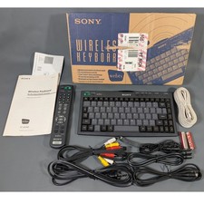 Sony WebTV Wireless Keyboard KI-W200 RM-Y801 Remote Control Vintage Boxed Set picture