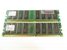 2 Pack Samsung 256MB PC3200U-30440-A1 + PC2100U-25330-A0 Memory Card picture