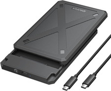Idsonix 2.5 Inch Hard Drive Enclosure, 6Gbps USB C 3.1 to SATA III Tool-Free Ext picture