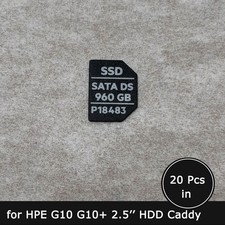 20pcs of P18483 960GB SATA SSD caddy label sticker for HP G10 G11 2.5'' tray picture