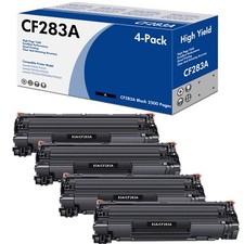 4PK CF283A 83A Toner Compatible For HP LaserJet Pro M125a M125nw M125rnw Printer picture