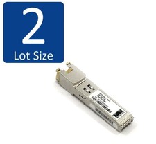 Lot of 2 Genuine Cisco SFP-GE-T SFP Transceiver 30-1421-01 picture