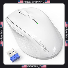 Wireless Mouse 6 Buttons 4800 DPI Ergonomic USB for Windows Mac Chromebook picture