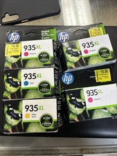 GENUINE HP 935XL INK CARTRIDGES 5  Different COLOR SEALED Expired 2023 -24 picture