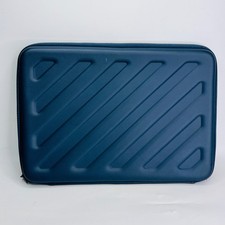 SwissTech Hard Shell EVA Laptop Sleeve Case 13-14 inch Blue Zip Padded picture