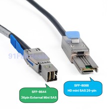 NEW For Dell PowerVault MD1220 External Mini-SAS Cable SFF-8088 To SFF-8644 2M picture