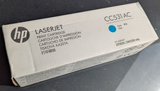 HP CC531AC Cyan Toner Cartridge LaserJet CP2025 CM2320 Genuine New Sealed picture