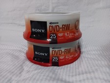 NEW SONY DVD-RW 4.7 GB/Go 50 Pack 2x/1x 120m 50DMW47LS2 Rewriteable Discs picture