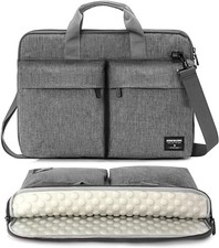 KINGSLONG Laptop Sleeve Case 17.3 inch Shockproof Lightweight Gray Japan Import picture