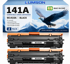 141A Toner Cartridge Black 2Pack For 141A 141X LaserJet MFP M140w M110w picture