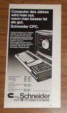 Rare Advertising Schneider CPC 464 664 6128 Computer of the Year 1986 picture