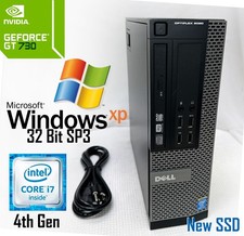 Windows XP PRO 32 bit SP3-Dell Opti RETRO GAMING SFF i7, NEW 512GB SSD+ DP 2 VGA picture