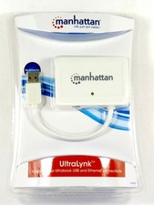 506892 MANHATTAN UltraLynk 3-Port Superspeed USB 3.0 Hub+Gigabit Ethernet Port picture