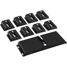 SIIG 8-Port HDMI Splitter Over Cat6 Extender with IR - 40M picture