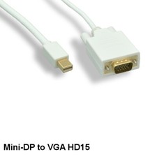 KNTK 3ft Mini DisplayPort to VGA Cable 32 AWG Gold-plated MiniDP to HD15 Cord picture