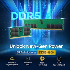 Transcend 8GB DDR5 4800 RPM 1.1V CL40 UDIMM Computer Memory JM4800ALG-8G picture