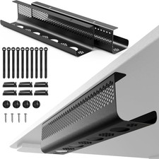 KHAMAL Cable Management under Desk 26PCS - Cable Management Tray Kit Ventilated picture